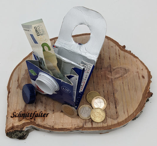 nachhaltige Geldbörse aus Tetrapacks / Stück 5,00 Euro