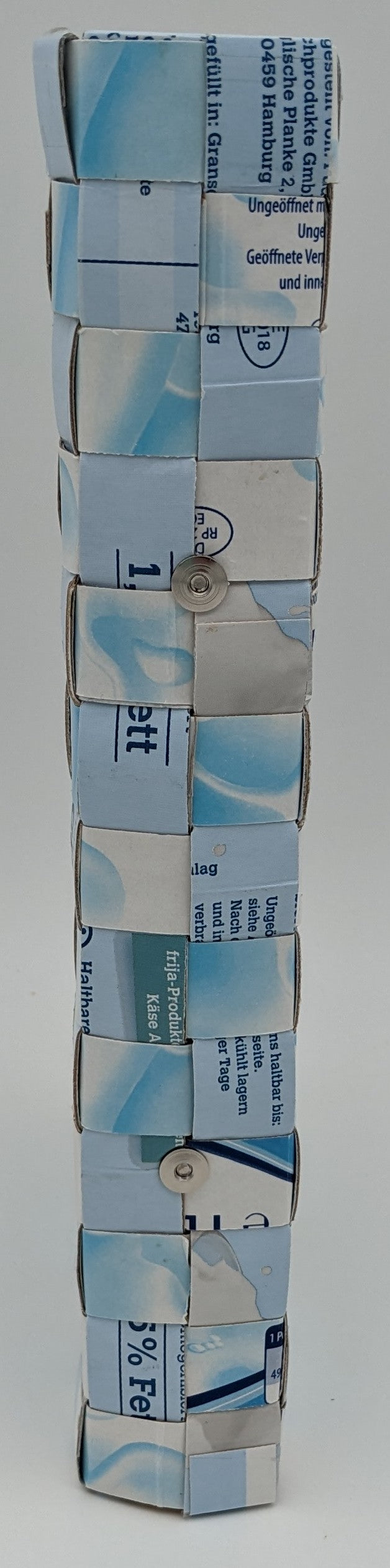 Upcycling-Ringbuchmappe A5 aus Tetrapacks