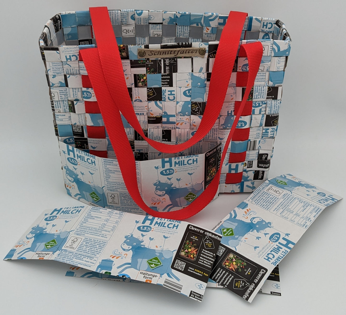 recycelte Tetrapacks zur robusten Einkaufstasche