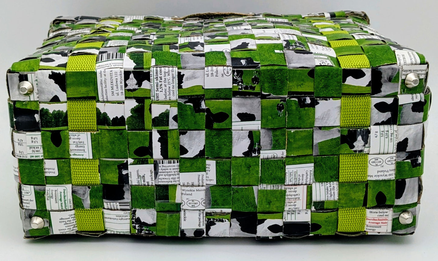 Wieder im Shop - grüne Milchtütentasche