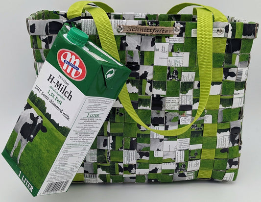 Wieder im Shop - grüne Milchtütentasche