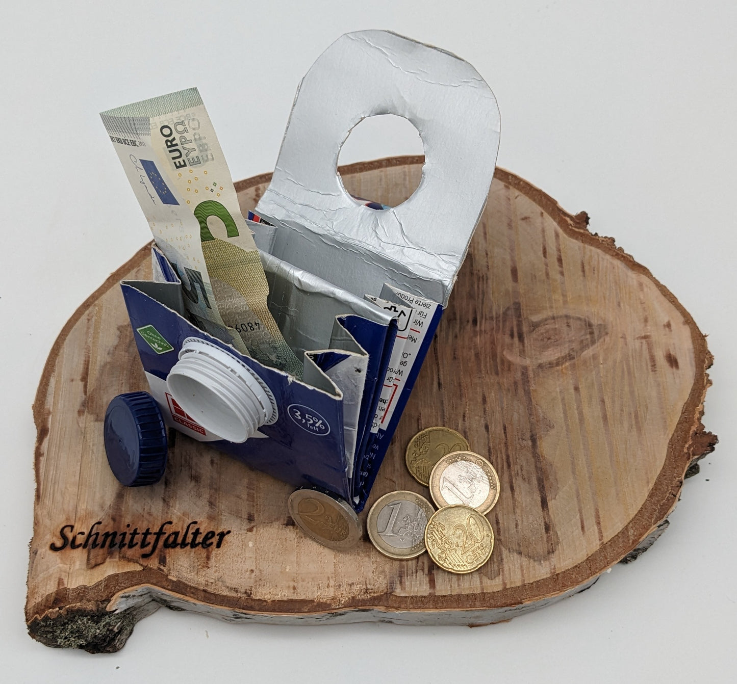 nachhaltige Geldbörse aus Tetrapacks / Stück 5,00 Euro