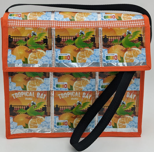 Frontansicht der bunten Kühltasche