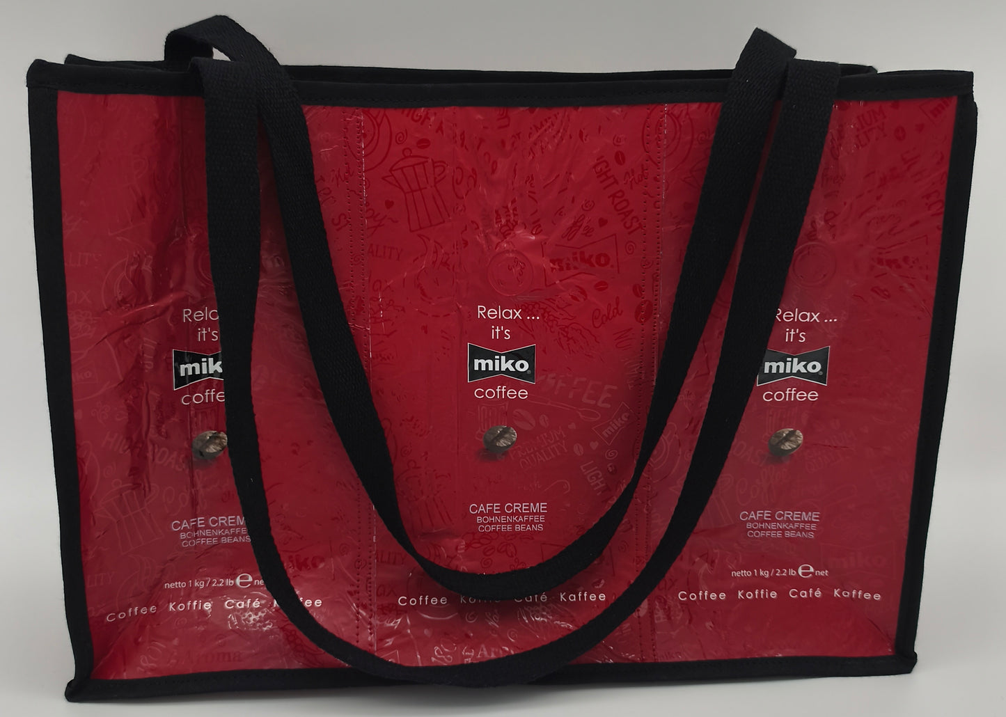 Schultertasche Kaffeerot Frontansicht